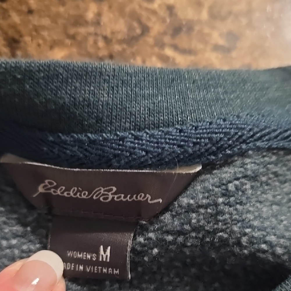 Eddie Bauer Women's Blue/Green Sweater - Picture 2 of 6